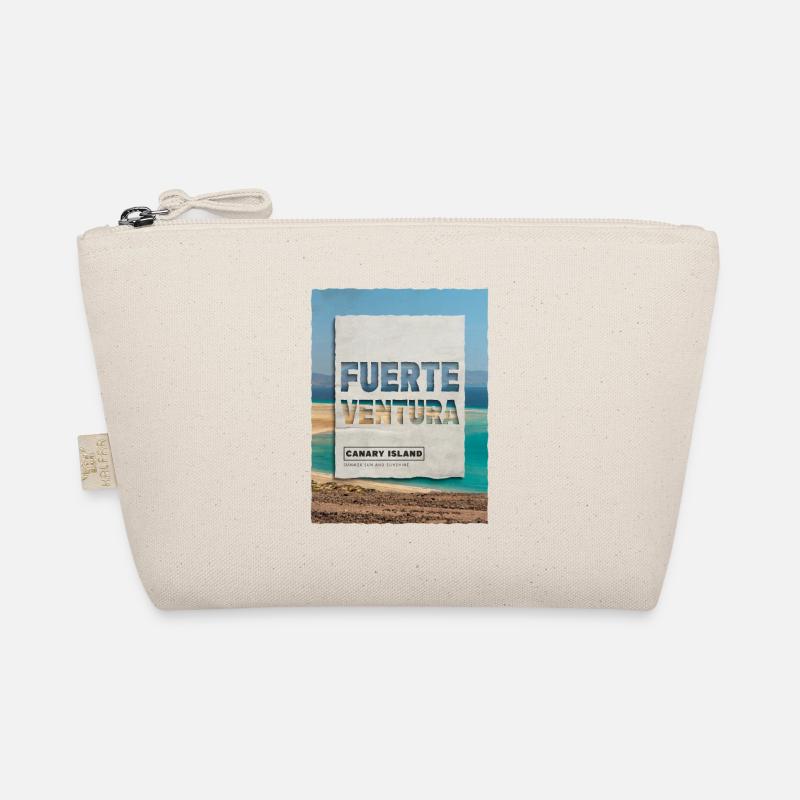 Fuerteventura Summer Sun Beach Sea Palm Trees Organic Pouch