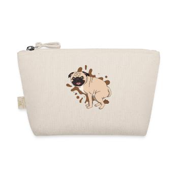 Pug poops piles of poop - Organic Pouch - nature - Front