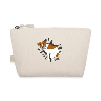 JACK RUSSELL TERRIER poops poop pile - Organic Pouch - nature - Front