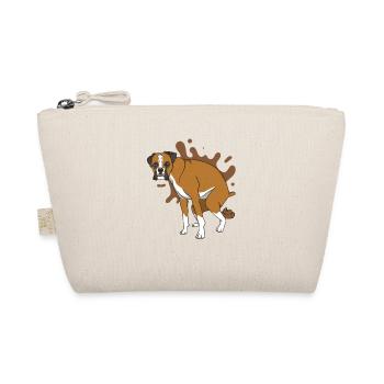 German boxer poops poop pile - Organic Pouch - nature - Front