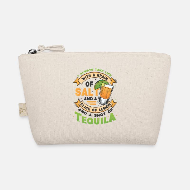 Nehmen Sie das Leben wie mit einem Tequila Bio-Täschchen