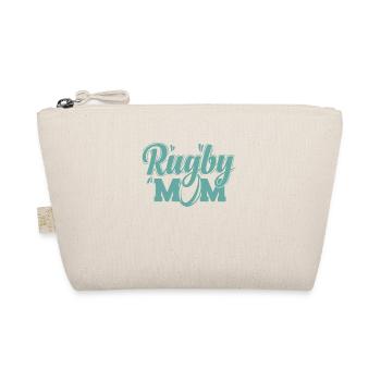 Rugby Mom Football Sport Player Fans - Organic Pouch - nature - Front