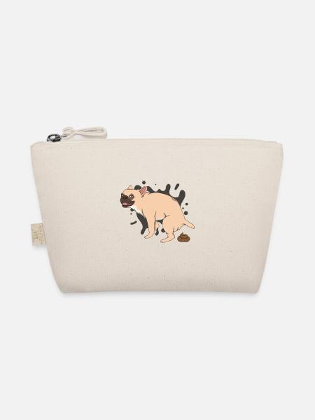 FRENCHIE poops piles of poop - Organic Pouch - nature - Front