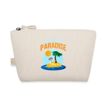 mort au paradis parapluie palmier et motif cocktail - Trousse biologique - nature - Devant