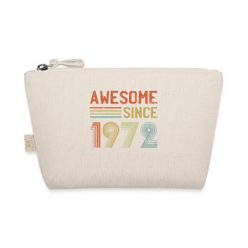 Awesome Since 1972 Born in 1972 50th Birthday Retr - Organic Pouch - nature - Front