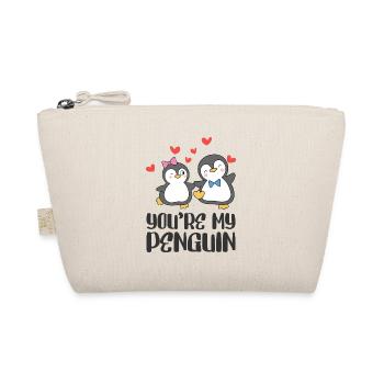 You're my Penguin Valentines Day Couples - Organic Pouch - nature - Front