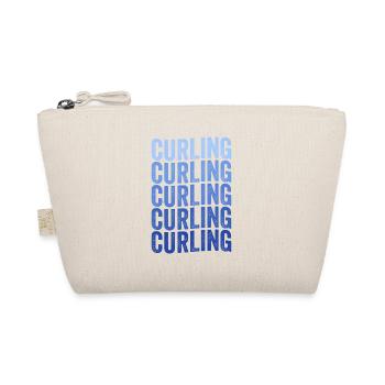 Curling Spieler - Bio-Täschchen - Natur - Vorne