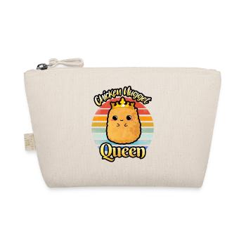 Chicken Nugget Queen Nug Life Funny Chicken Nugget - Organic Pouch - nature - Front