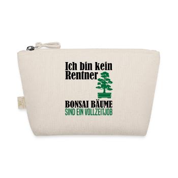 Rentner Ruhestand Bonsai Baum Spruch Geschenk - Bio-Täschchen - Natur - Vorne