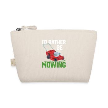 I'd Rather Be Mowing Lawn Mowing - Organic Pouch - nature - Front