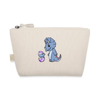 Dinosaurs with Baby Dinosaurs - Organic Pouch - nature - Front