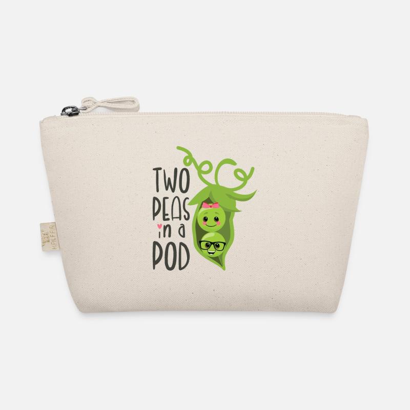 Two Peas in a Pod Valentines Day In Love Organic Pouch