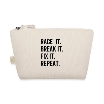 Race It Break it Fix It Repeat - Bio-Täschchen - Natur - Vorne