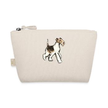 Foxterrier Hund I Jagdhund Züchter Frauchen Motiv - Bio-Täschchen - Natur - Vorne