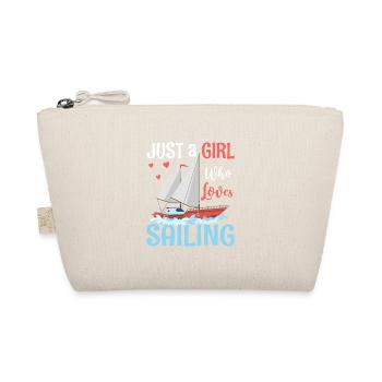 Juste une fille qui aime la voile - Trousse biologique - nature - Devant