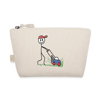 Lawn Mower Doodle - Gardening - Organic Pouch - nature - Front