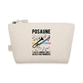 Posaune Begleitinstrument Posaunist - Bio-Täschchen - Natur - Vorne