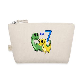 7. Geburtstag Junge - 7 Jahre Geschenk - Bio-Täschchen - Natur - Vorne
