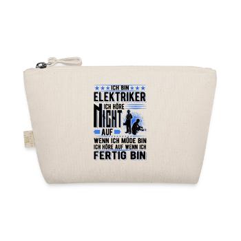 Elektriker Elektrotechnik Elektroniker Elektrik - Bio-Täschchen - Natur - Vorne