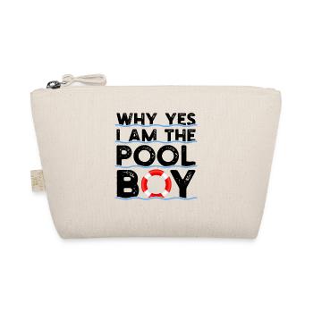 Drôle de nageur nageur oui je à la piscine garçon ge - Trousse biologique - nature - Devant