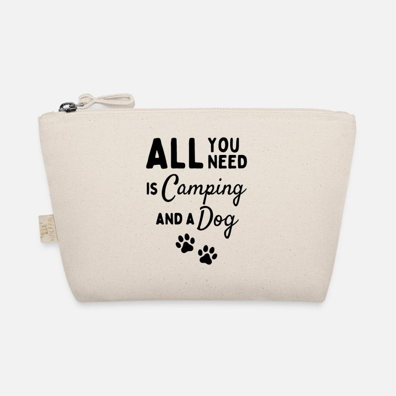 Alles, was Sie brauchen, ist Camping und einen Hund. - Bio-Täschchen - Natur