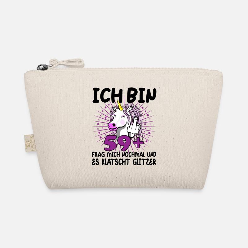 60. Geburtstag Einhorn 60 Jahre 60. Jubiläum Fun - Bio-Täschchen - Natur