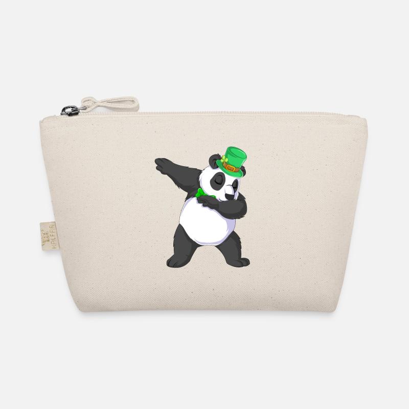 dabbing panda st patricks day Organic Pouch