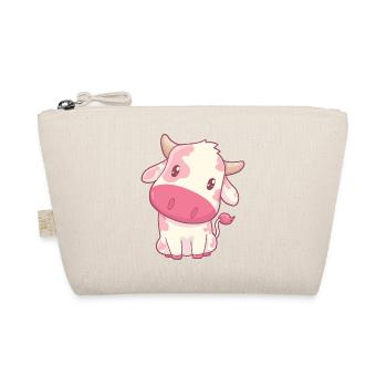 Kuh Erdbeerkuh Kawaii - Bio-Täschchen - Natur - Vorne