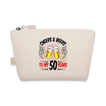 50. Geburtstag lustig Mann 50 Geburtstag Geschenk - Bio-Täschchen - Natur - Vorne