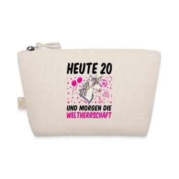 20 Geburtstag Mädchen Geschenk lustig 20. Ehrentag - Bio-Täschchen - Natur - Vorne