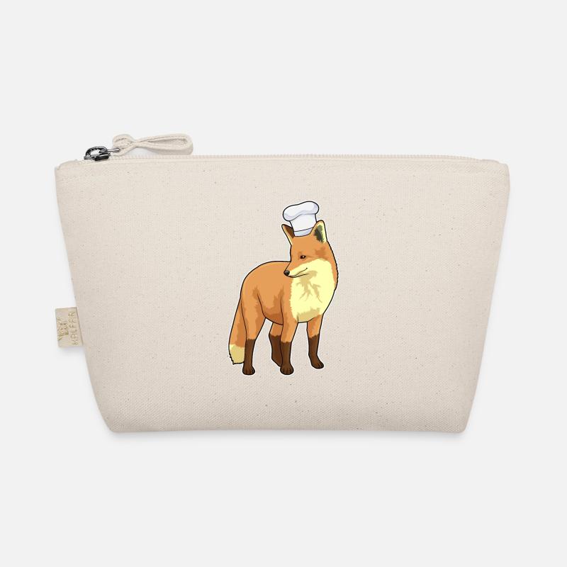 Fox as a chef with a chef's hat Organic Pouch