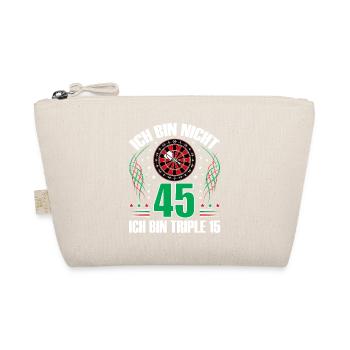 45. Geburtstag Darts Geschenk lustig 45 Jahre Dart - Bio-Täschchen - Natur - Vorne