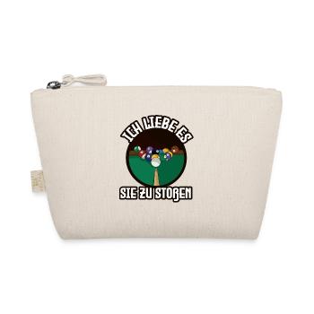 Billiard player snooker balls push billiard pool - Organic Pouch - nature - Front