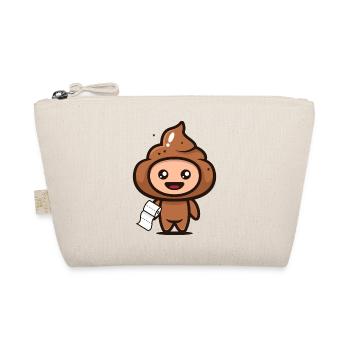 In love poop pile with toilet paper – Funny - Organic Pouch - nature - Front