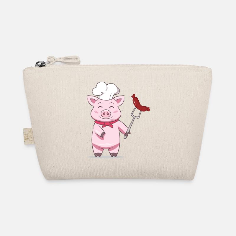 Pig Grill Master avec saucisse – Design drôle Trousse biologique