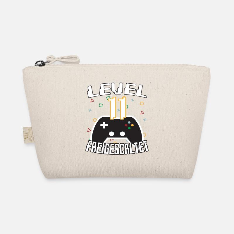 Level 11 freigeschaltet Gamer Geschenkidee - Bio-Täschchen - Natur