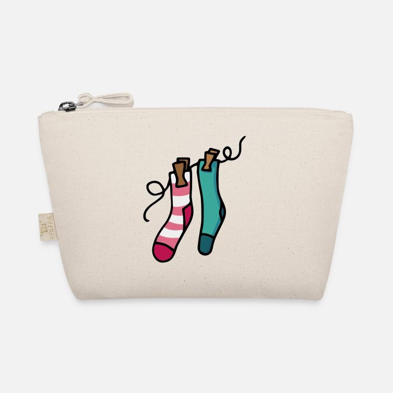 Bunte Socken Farbiges Sockenpaar Geschenkidee Bio-Täschchen
