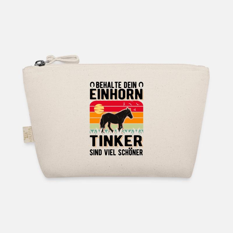 Irish Tinker Pferd Einhorn Tinkerpferd Bio-Täschchen
