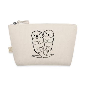 Paire de loutre sucrée - Trousse biologique - nature - Devant