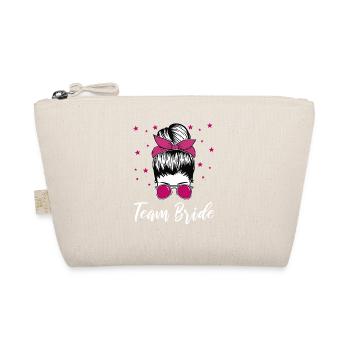 Cadeau d’enterrement de vie de jeune fille Team Bride - Trousse biologique - nature - Devant