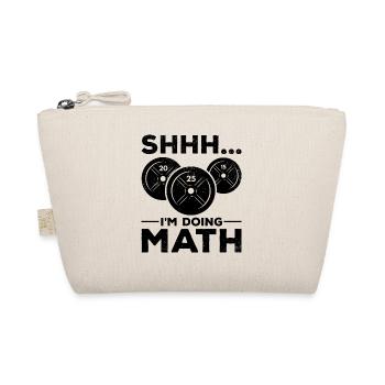 Shhh I'm doing Math Gym Fitness Training - Bio-Täschchen - Natur - Vorne