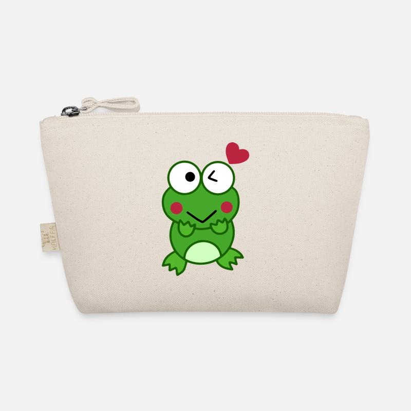 Frosch verliebt mit Herzen Frog Bio-Täschchen