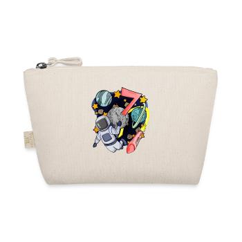7 birthday boy - 7 years old - I am 7 - Organic Pouch - nature - Front