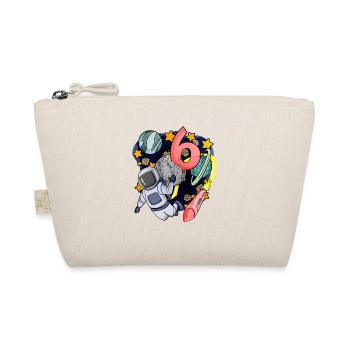 6 birthday boy - 6 years old - I am 6 - Organic Pouch - nature - Front