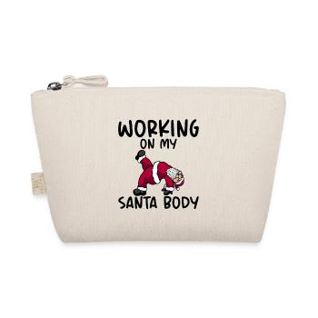 Working On My Santa Body - Bio-Täschchen - Natur - Vorne