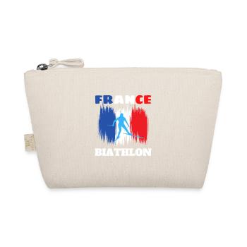 Design Biathlon France Tricolore fan sport - Trousse biologique - nature - Devant