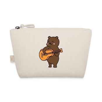 un ours, une guitare et de la musique - Trousse biologique - nature - Devant