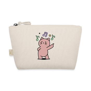 super funky music disco dance cat - Organic Pouch - nature - Front