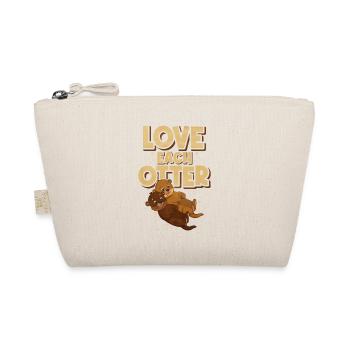 gift idea - love each otter - Organic Pouch - nature - Front