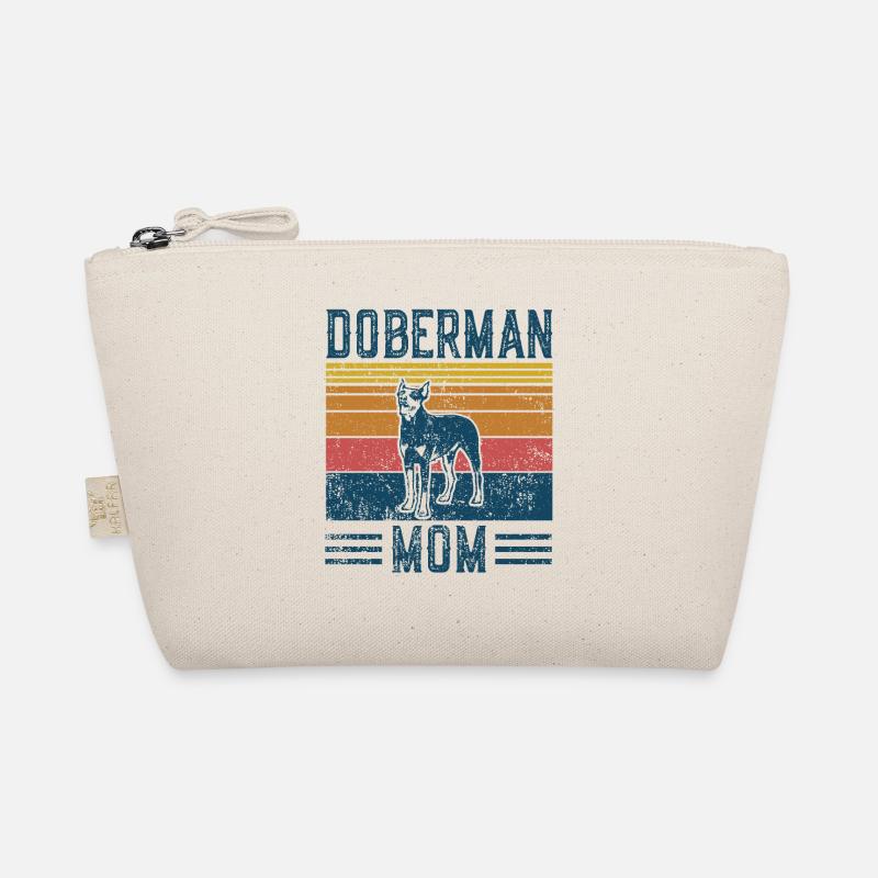 Hund Dobermann Mom - Vintage Mom Bio-Täschchen